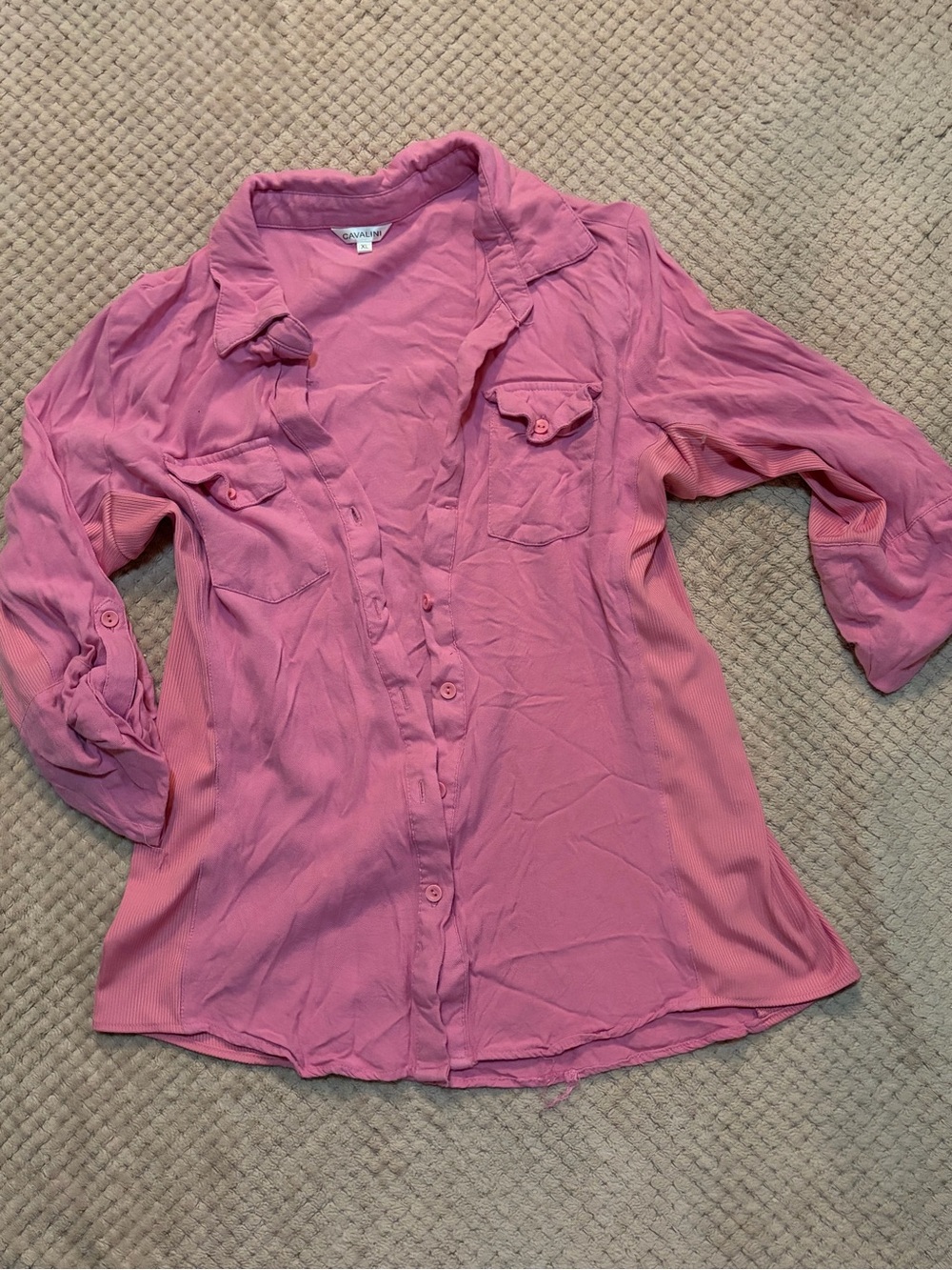 Cavalini Pink Button-Down Lightweight Women's Shirt